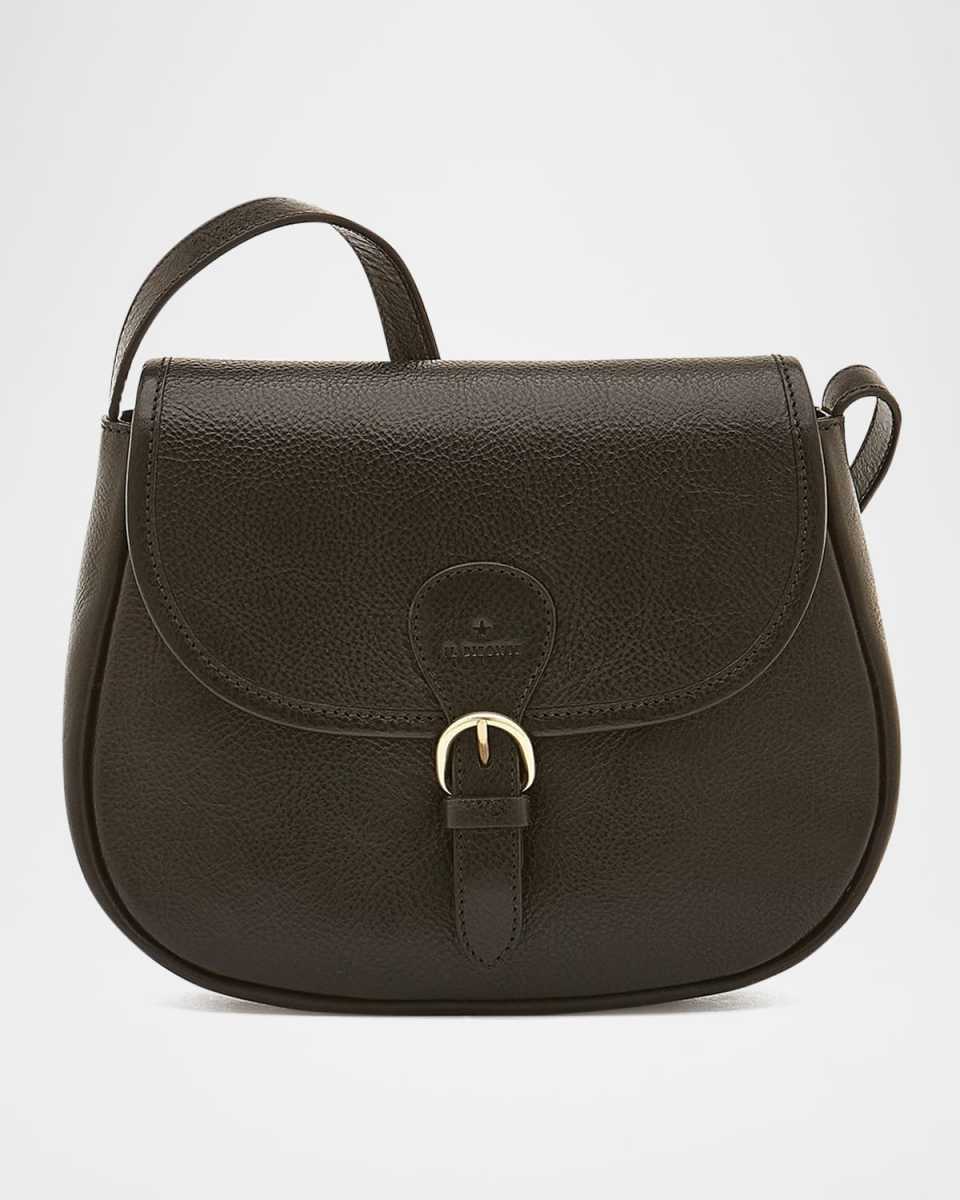 Novecento Leather Saddle Crossbody Bag